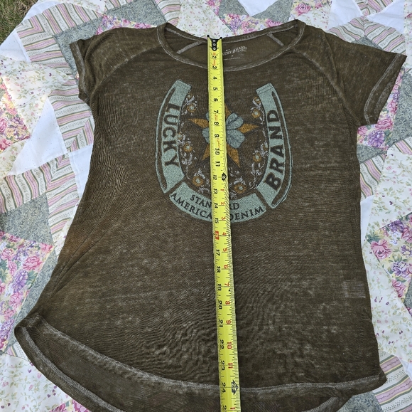 Lucky Brand tee, soft and gauzy. Excellent condition. Size S. - Picture 9 of 12